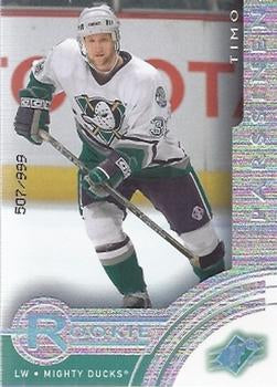 #91 Timo Parssinen - Anaheim Mighty Ducks - 2001-02 SPx Hockey