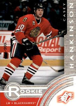 #100 Casey Hankinson - Chicago Blackhawks - 2001-02 SPx Hockey