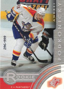 #107 Andrej Podkonicky - Florida Panthers - 2001-02 SPx Hockey