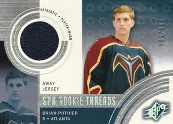 #133a Brian Pothier - Atlanta Thrashers - 2001-02 SPx Hockey
