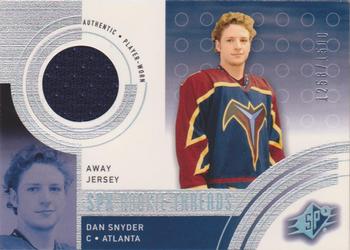 #134a Dan Snyder - Atlanta Thrashers - 2001-02 SPx Hockey