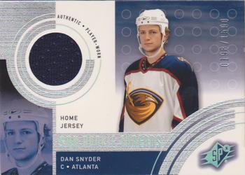 #134b Dan Snyder - Atlanta Thrashers - 2001-02 SPx Hockey