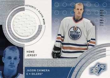 #140b Jason Chimera - Edmonton Oilers - 2001-02 SPx Hockey