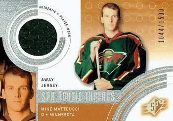 #141a Mike Matteucci - Minnesota Wild - 2001-02 SPx Hockey