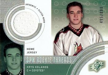 #151b Krystofer Kolanos - Phoenix Coyotes - 2001-02 SPx Hockey