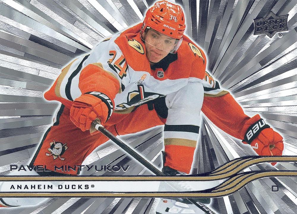 #3 Pavel Mintyukov - Anaheim Ducks - 2025-26 Upper Deck - Outburst Silver Hockey