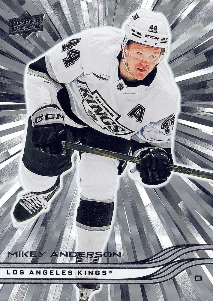 #80 Mikey Anderson - Los Angeles Kings - 2025-26 Upper Deck - Outburst Silver Hockey