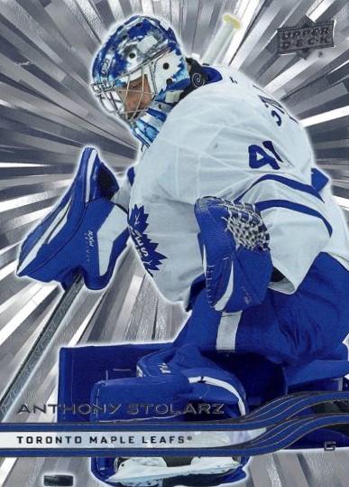 #163 Anthony Stolarz - Toronto Maple Leafs - 2025-26 Upper Deck - Outburst Silver Hockey