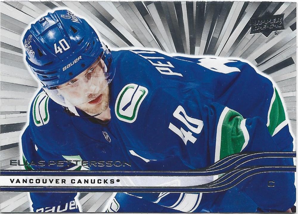 #176 Elias Pettersson - Vancouver Canucks - 2025-26 Upper Deck - Outburst Silver Hockey