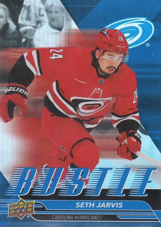 #B-9 Seth Jarvis - Carolina Hurricanes - 2025-26 Upper Deck - Bustle Hockey