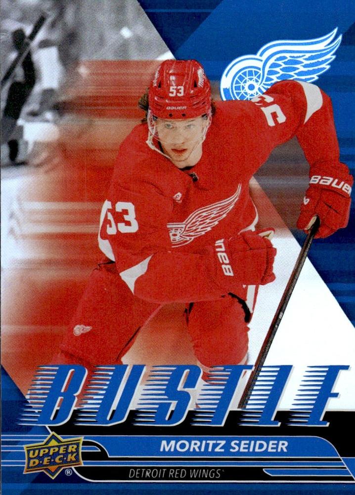 #B-18 Moritz Seider - Detroit Red Wings - 2025-26 Upper Deck - Bustle Hockey