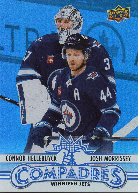 #CM-12 Connor Hellebuyck / Josh Morrissey - Winnipeg Jets - 2025-26 Upper Deck - Compadres Hockey
