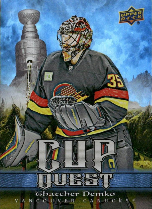 #CQ-15 Thatcher Demko - Vancouver Canucks - 2025-26 Upper Deck - Cup Quest Hockey