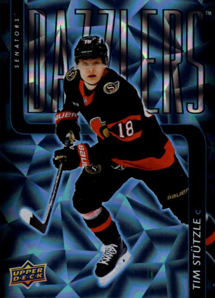 #DZ-3 Tim Stutzle - Ottawa Senators - 2025-26 Upper Deck - Dazzlers Blue Hockey