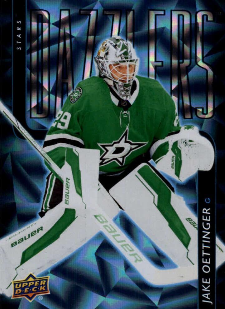 #DZ-22 Jake Oettinger - Dallas Stars - 2025-26 Upper Deck - Dazzlers Blue Hockey