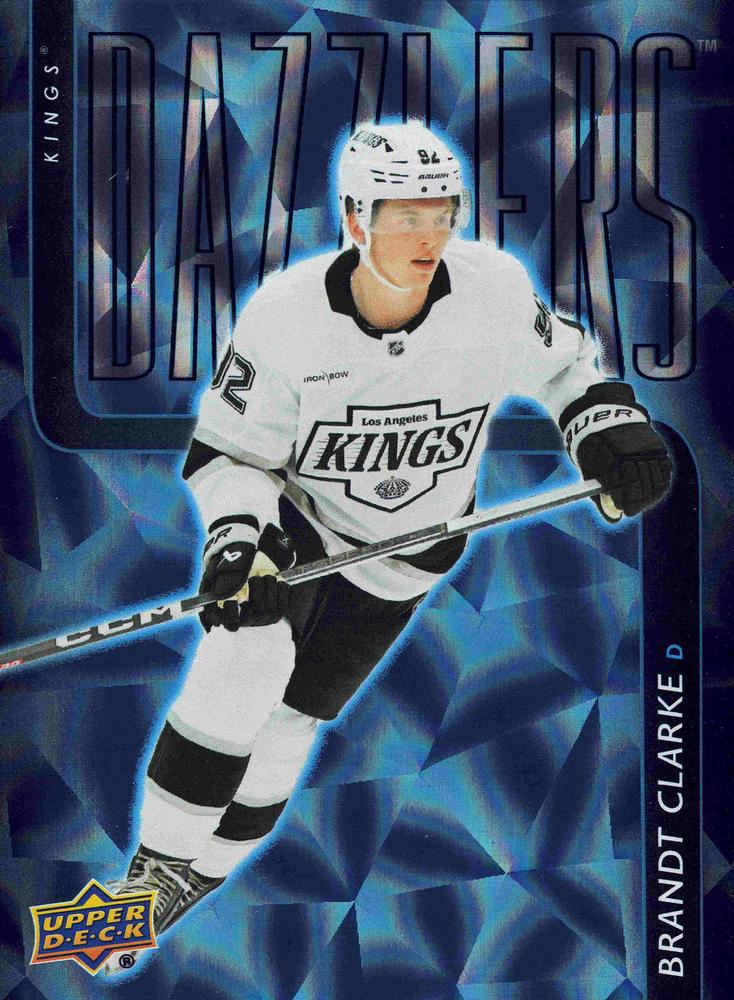 #DZ-32 Brandt Clarke - Los Angeles Kings - 2025-26 Upper Deck - Dazzlers Blue Hockey