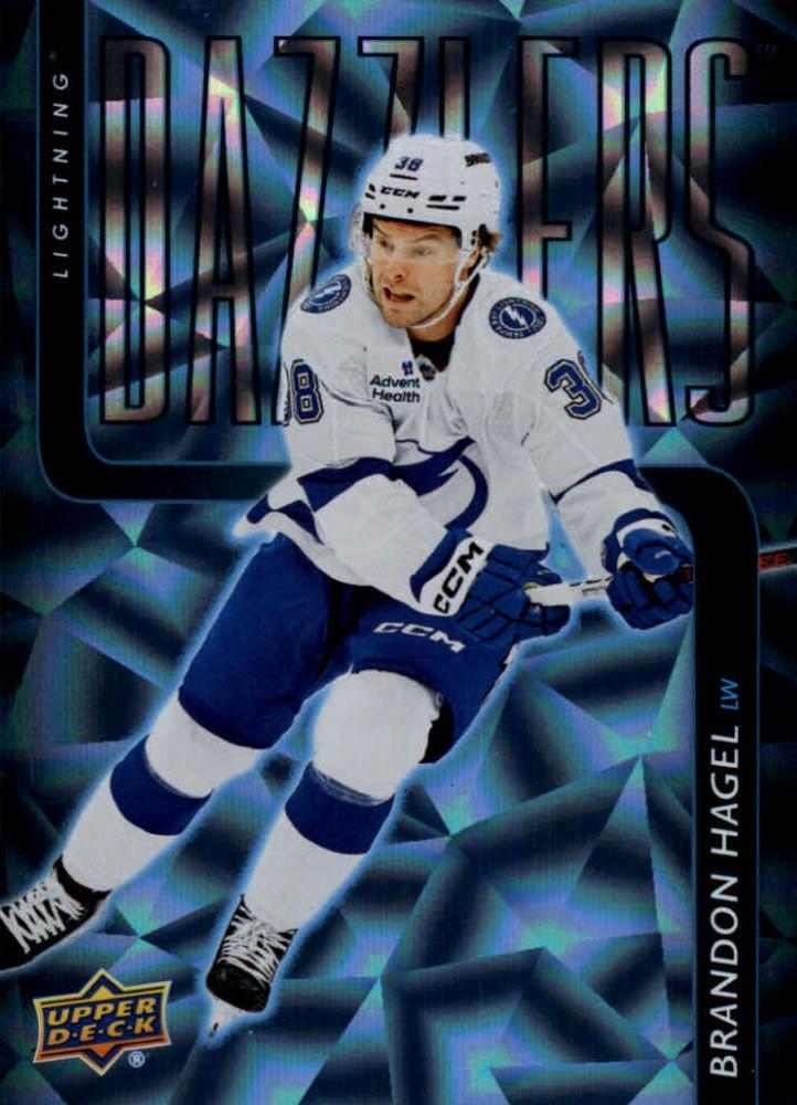 #DZ-34 Brandon Hagel - Tampa Bay Lightning - 2025-26 Upper Deck - Dazzlers Blue Hockey