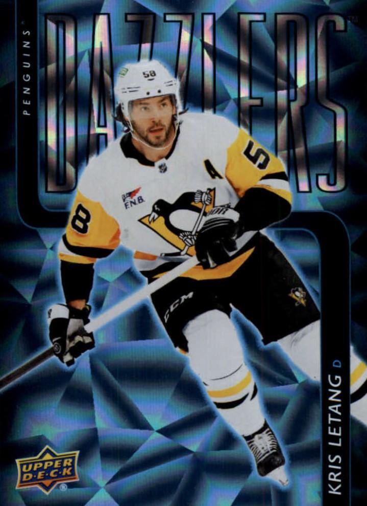 #DZ-40 Kris Letang - Pittsburgh Penguins - 2025-26 Upper Deck - Dazzlers Blue Hockey