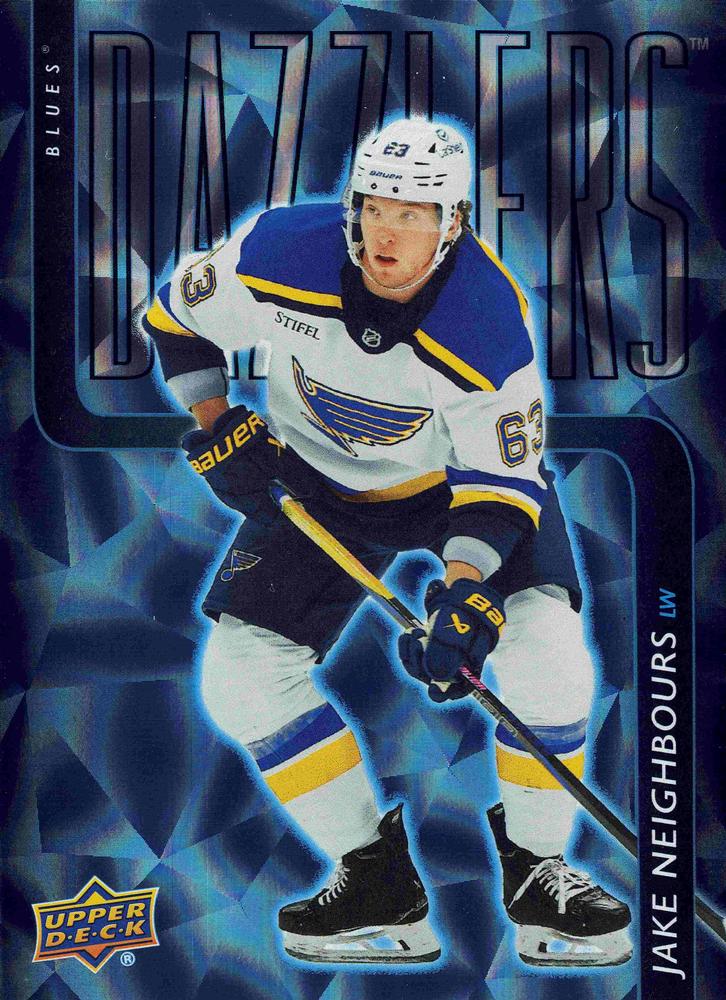 #DZ-47 Jake Neighbours - St. Louis Blues - 2025-26 Upper Deck - Dazzlers Blue Hockey