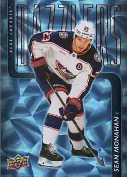 #DZ-77 Sean Monahan - Columbus Blue Jackets - 2025-26 Upper Deck - Dazzlers Blue Hockey