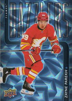 #DZ-79 Zayne Parekh - Calgary Flames - 2025-26 Upper Deck - Dazzlers Blue Hockey