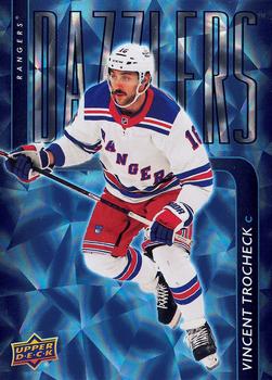 #DZ-84 Vincent Trocheck - New York Rangers - 2025-26 Upper Deck - Dazzlers Blue Hockey