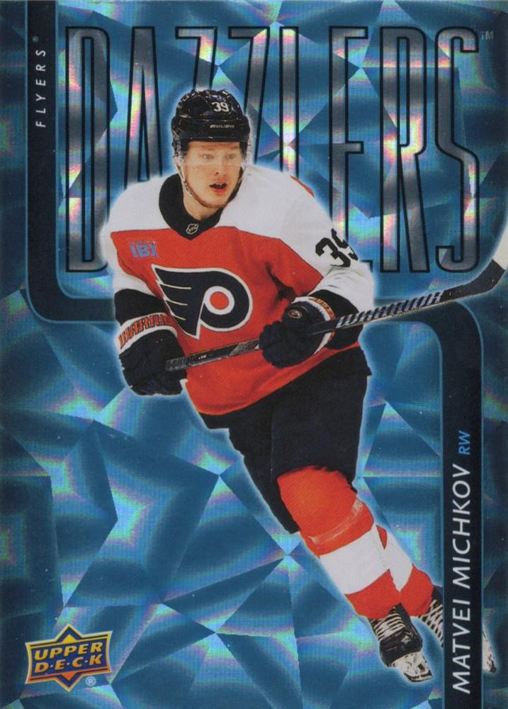 #DZ-92 Matvei Michkov - Philadelphia Flyers - 2025-26 Upper Deck - Dazzlers Blue Hockey