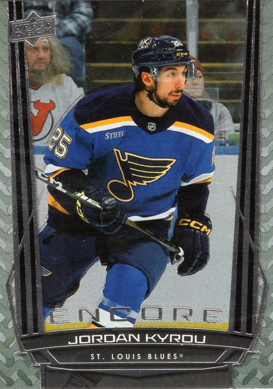 #E-19 Jordan Kyrou - St. Louis Blues - 2025-26 Upper Deck - Encore Hockey