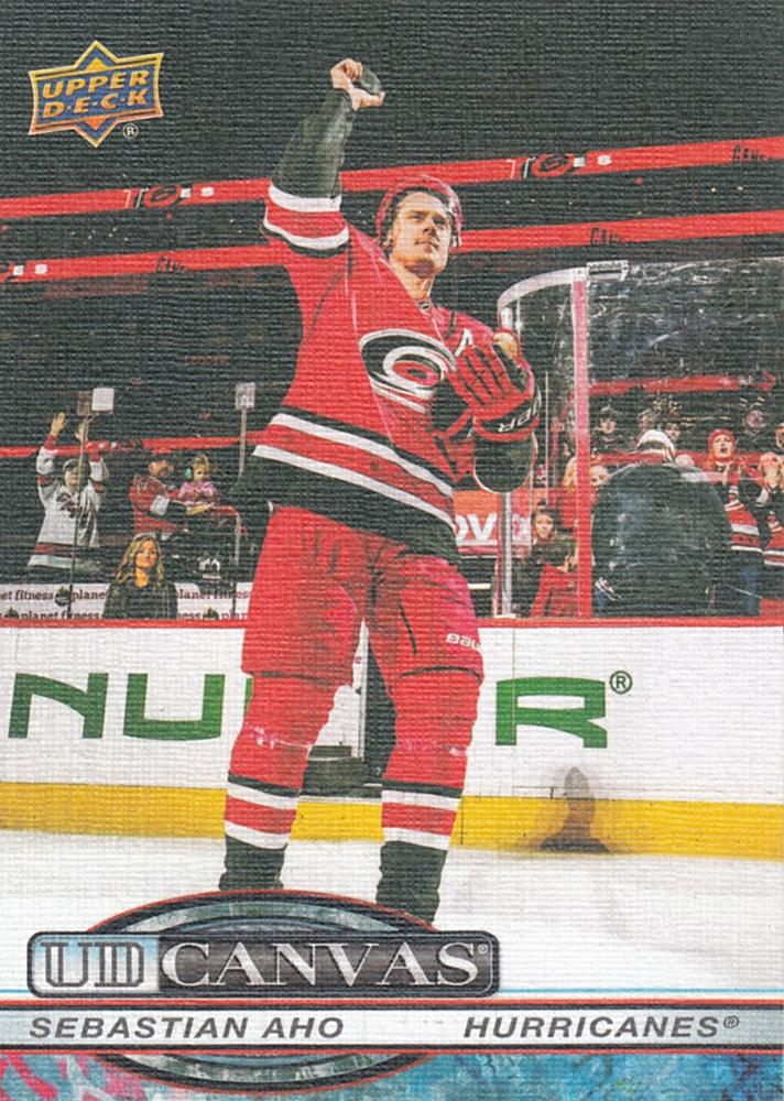 #C-14 Sebastian Aho - Carolina Hurricanes - 2025-26 Upper Deck - UD Canvas Hockey