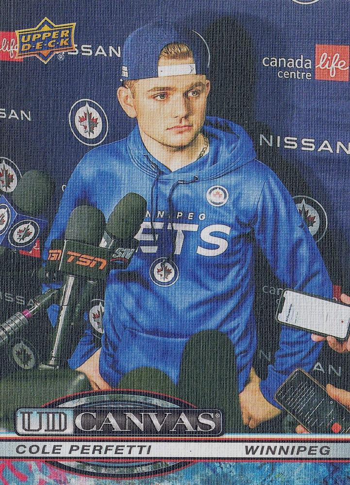 #C-20 Cole Perfetti - Winnipeg Jets - 2025-26 Upper Deck - UD Canvas Hockey