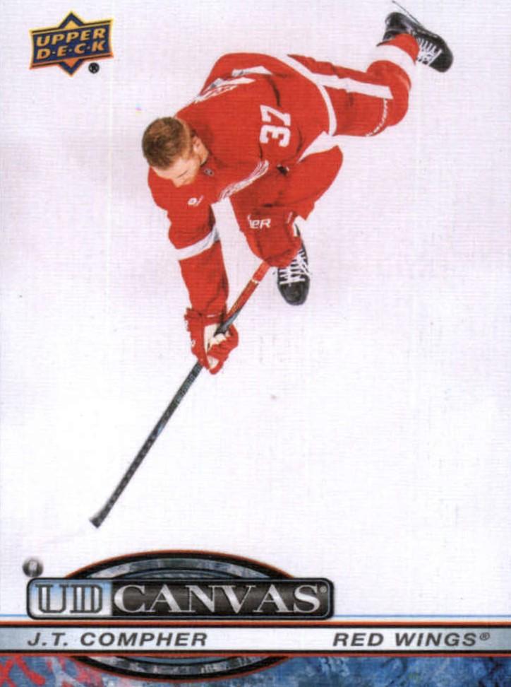 #C-28 J.T. Compher - Detroit Red Wings - 2025-26 Upper Deck - UD Canvas Hockey