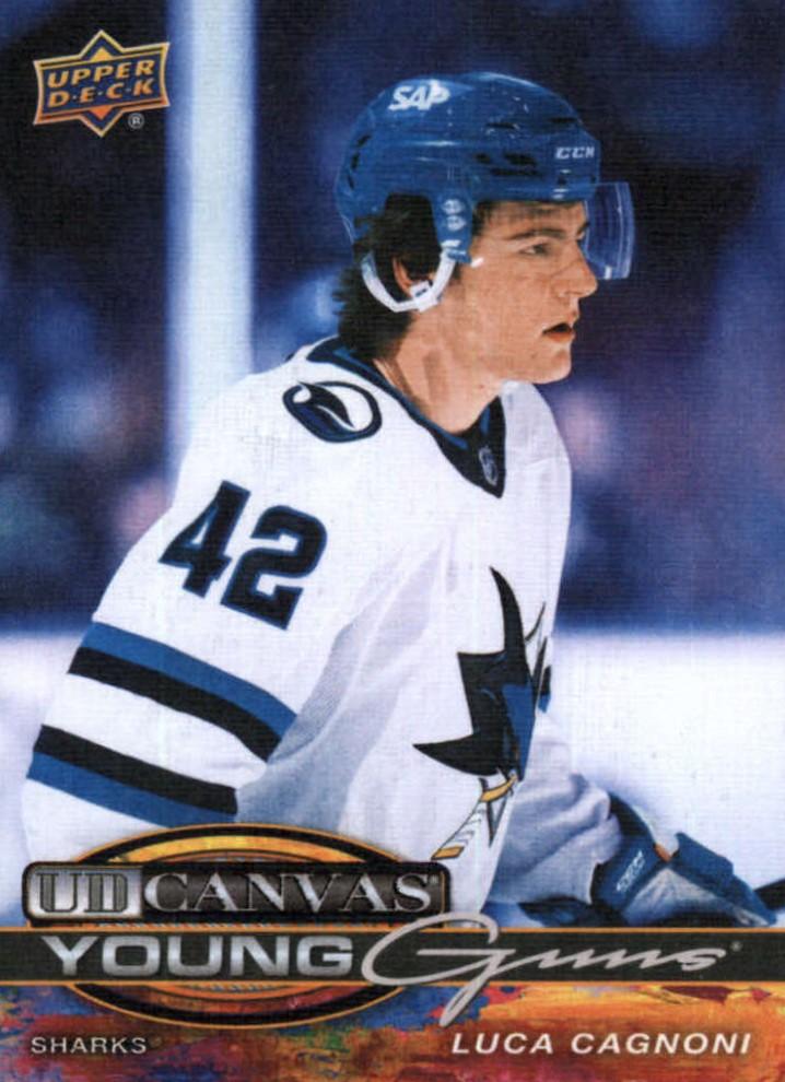#C-113 Luca Cagnoni YG - San Jose Sharks - 2025-26 Upper Deck - UD Canvas Hockey