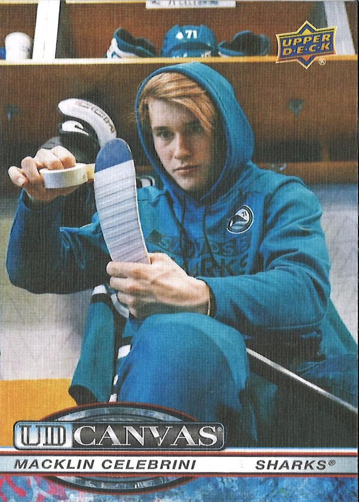 #C-124 Macklin Celebrini - San Jose Sharks - 2025-26 Upper Deck - UD Canvas Hockey