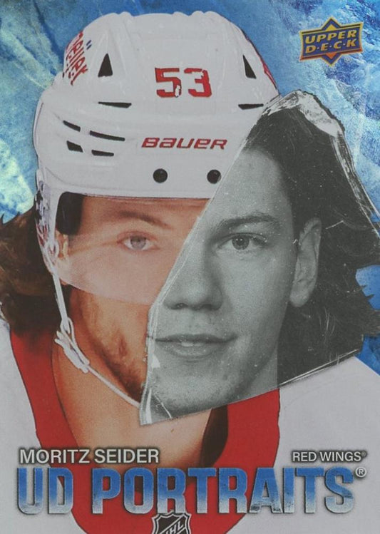 #P-19 Moritz Seider - Detroit Red Wings - 2025-26 Upper Deck - UD Portraits Hockey
