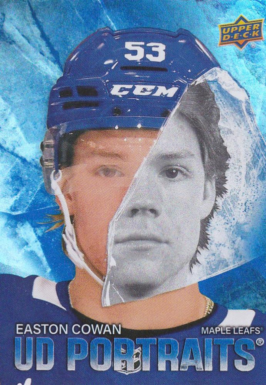 #P-57 Easton Cowan - Toronto Maple Leafs - 2025-26 Upper Deck - UD Portraits Hockey