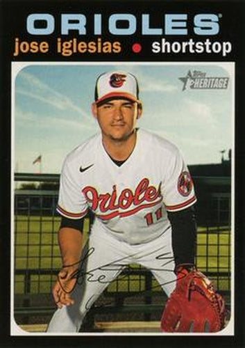 #560 Jose Iglesias - Baltimore Orioles - 2020 Topps Heritage Baseball