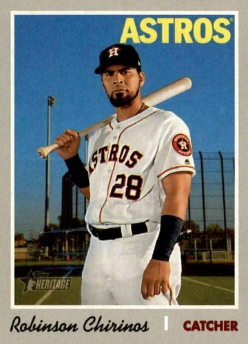 #560 Robinson Chirinos - Houston Astros - 2019 Topps Heritage Baseball