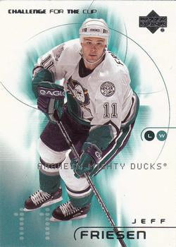 #2 Jeff Friesen - Anaheim Mighty Ducks - 2001-02 Upper Deck Challenge for the Cup Hockey