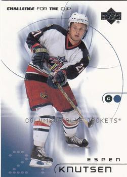 #21 Espen Knutsen - Columbus Blue Jackets - 2001-02 Upper Deck Challenge for the Cup Hockey