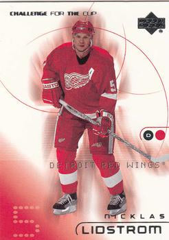 #30 Nicklas Lidstrom - Detroit Red Wings - 2001-02 Upper Deck Challenge for the Cup Hockey