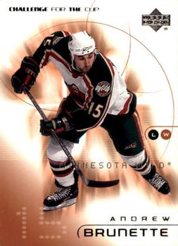 #43 Andrew Brunette - Minnesota Wild - 2001-02 Upper Deck Challenge for the Cup Hockey