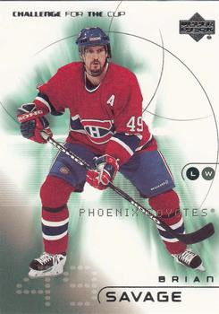 #44 Brian Savage - Phoenix Coyotes - 2001-02 Upper Deck Challenge for the Cup Hockey