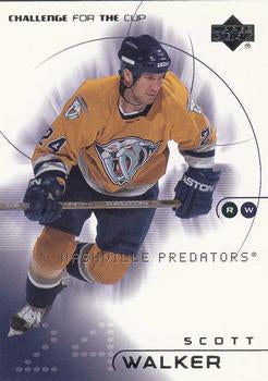 #49 Scott Walker - Nashville Predators - 2001-02 Upper Deck Challenge for the Cup Hockey