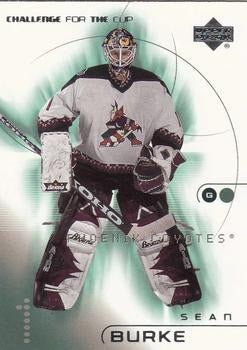 #66 Sean Burke - Phoenix Coyotes - 2001-02 Upper Deck Challenge for the Cup Hockey