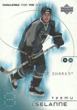 #73 Teemu Selanne - San Jose Sharks - 2001-02 Upper Deck Challenge for the Cup Hockey