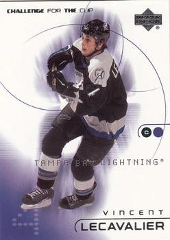 #79 Vincent Lecavalier - Tampa Bay Lightning - 2001-02 Upper Deck Challenge for the Cup Hockey
