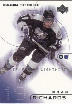 #80 Brad Richards - Tampa Bay Lightning - 2001-02 Upper Deck Challenge for the Cup Hockey