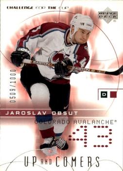 #101 Jaroslav Obsut - Colorado Avalanche - 2001-02 Upper Deck Challenge for the Cup Hockey
