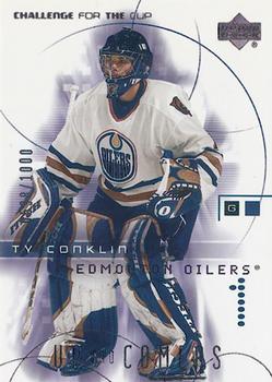 #106 Ty Conklin - Edmonton Oilers - 2001-02 Upper Deck Challenge for the Cup Hockey