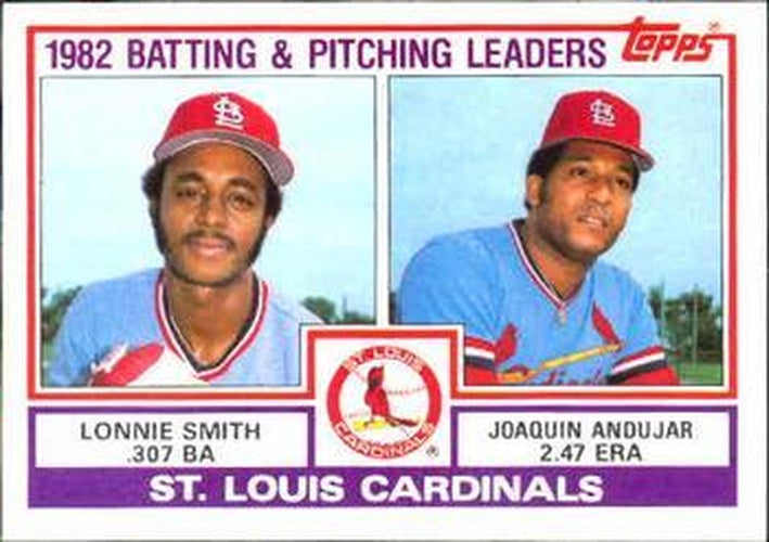 #561 Cardinals Leaders / Checklist Lonnie Smith / Joaquin Andujar - St. Louis Cardinals - 1983 Topps Baseball